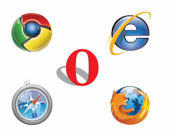 free vector Free IE Chrome Firefox Safari Opera Logo Vector